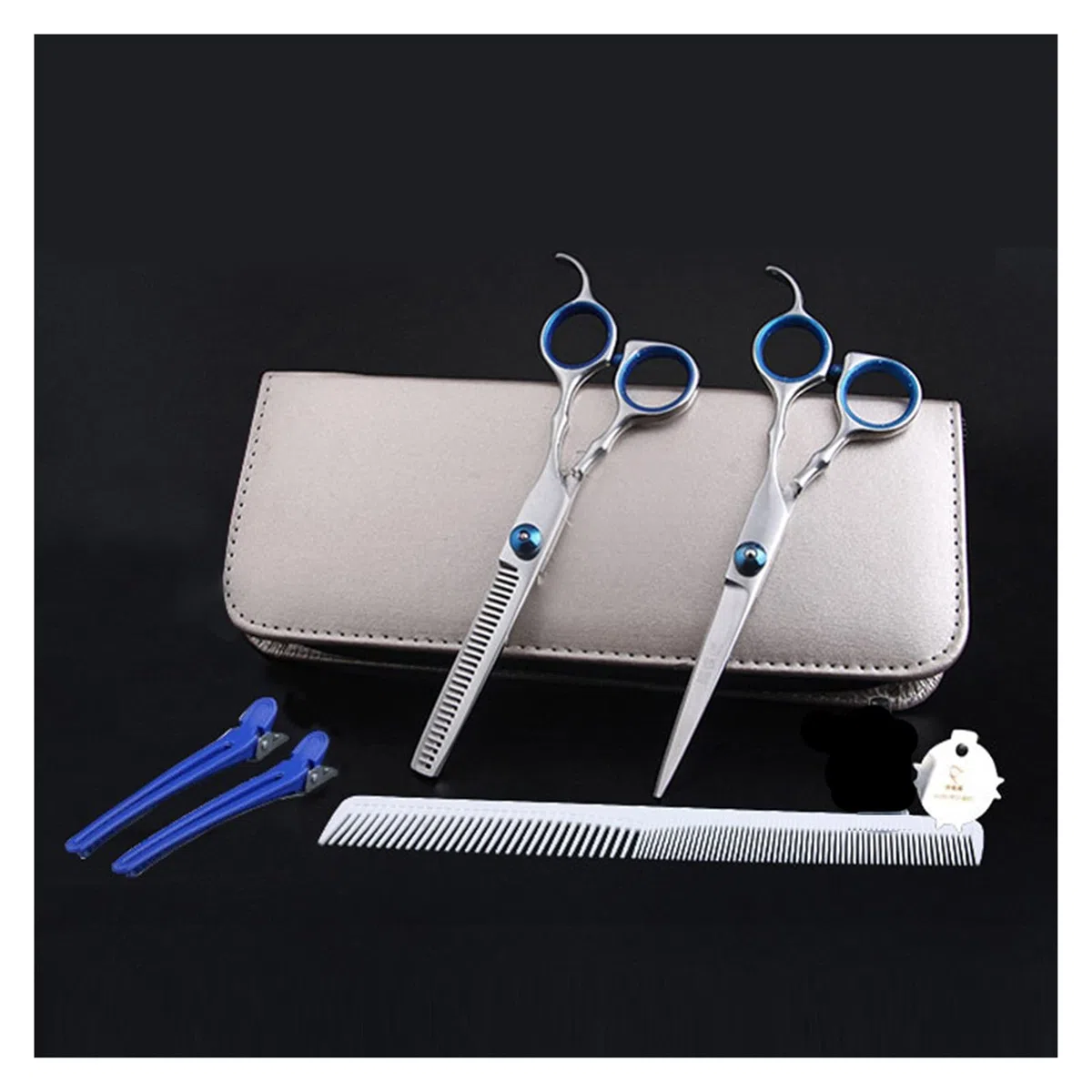 Outils de Coupe Ensemble d'outils de Coiffure pour barbier Ciseaux à effiler pour Coupe de Cheveux Ciseaux à Cheveux Ciseaux de Coiffure en Acier Inoxydable