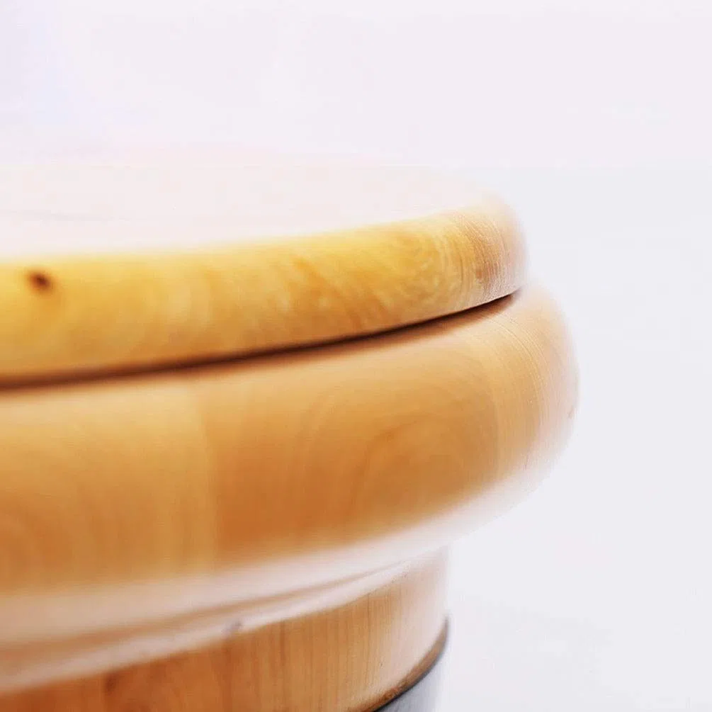 Baignoire spa en bois pour les pieds, baignoire spa pour tremper les pieds, seau en bois pour pédicure, seau de trempage des pieds avec couvercle, bassin pour les pieds pour anniversaire d'adultes