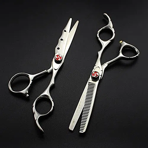 Coupe de cheveux, 6'' JP 440c Matte set coupe de cheveux amincissement barbier coupe ciseaux outils coiffure PAR