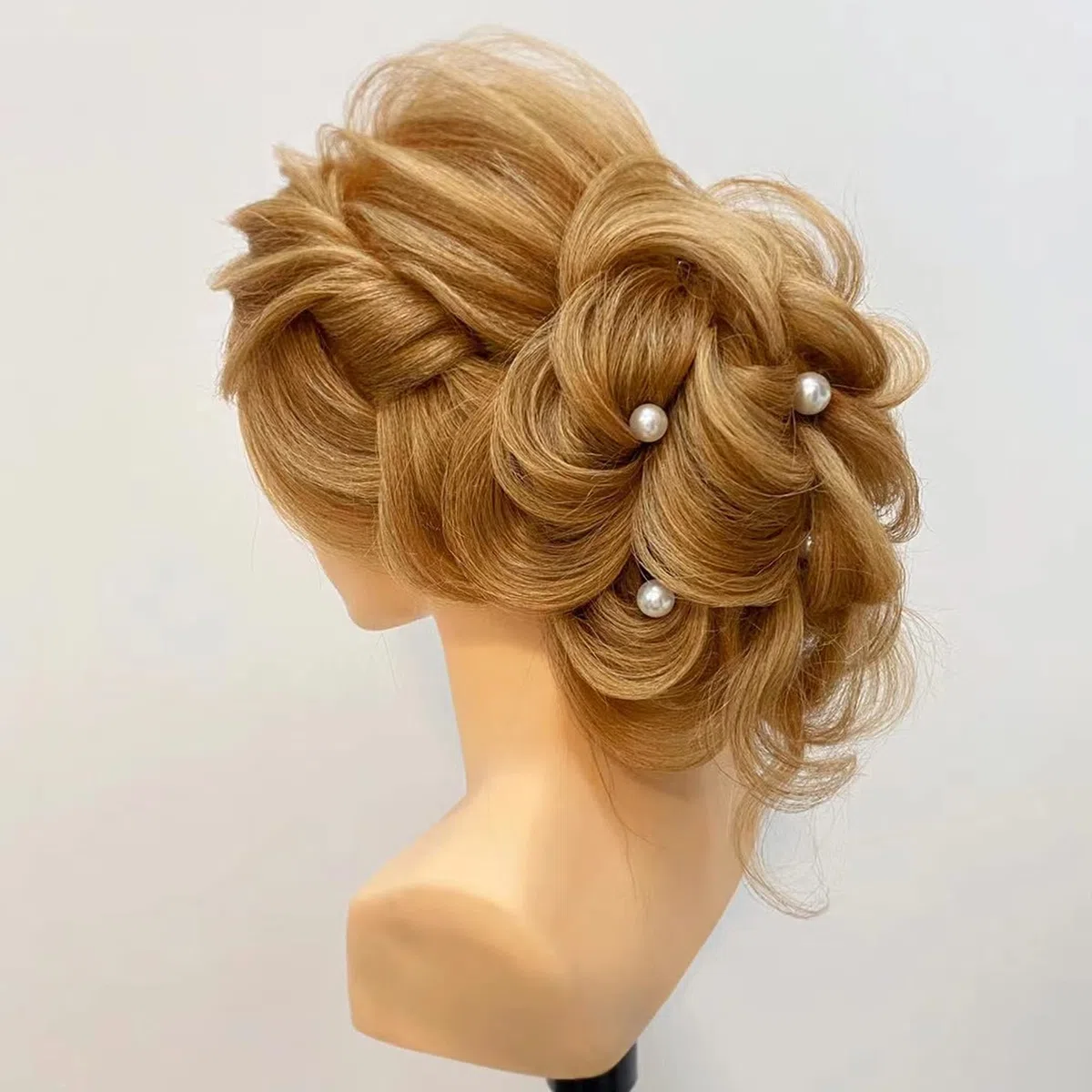 Têtes D'exercice Tête À Coiffer 100% Cheveux Naturel Coiffure Cosmétologie Pratique Mannequin Poupée épaule 22 inches