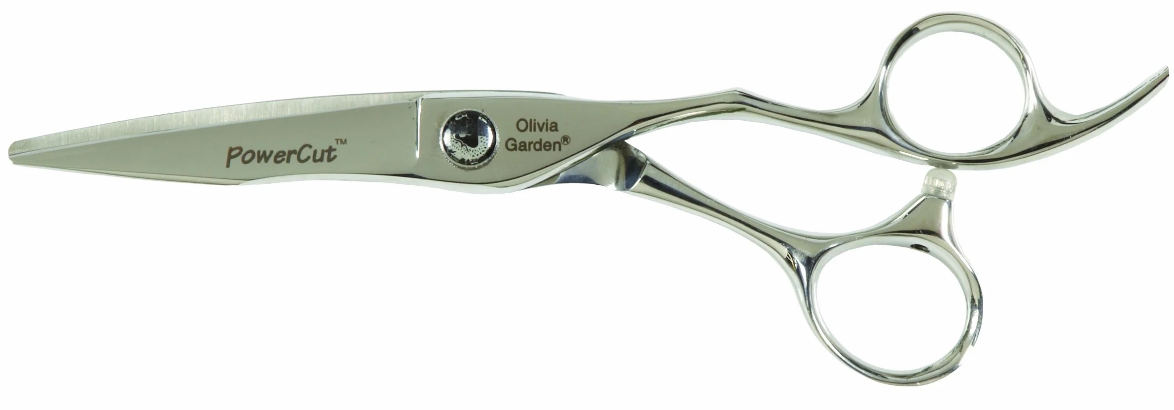 Olivia Garden PowerCut Ciseau, Taille 5.5" - Forme Arquée pour Soulager la Fatigue le Coude, Puissantes Lames Convexes, Fait-Main avec de l'Acier Japonais, Dans une Pochette
