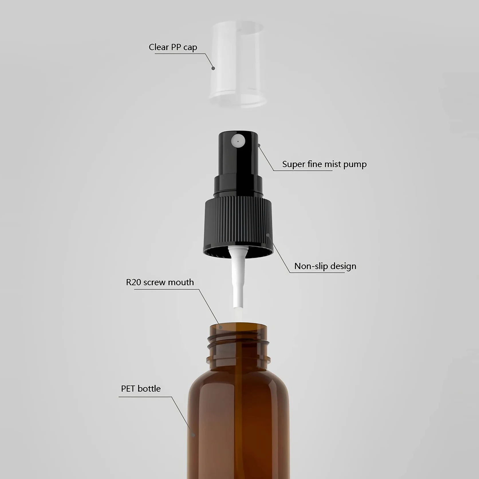 96 Pièces 100ml Vaporisateur Vide, Noir Petits Vaporisateur en Plastique, Flacon Spray Vide, Atomiseur Parfum, Bouteilles avec Pompe de Pulvérisation Noir de Voyage
