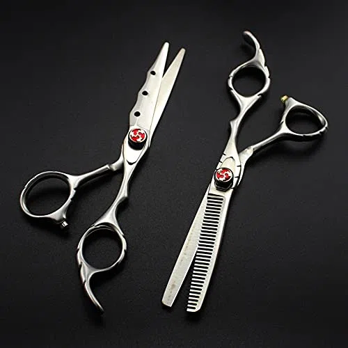 Coupe de cheveux, 6'' JP 440c Matte set coupe de cheveux amincissement barbier coupe ciseaux outils coiffure PAR