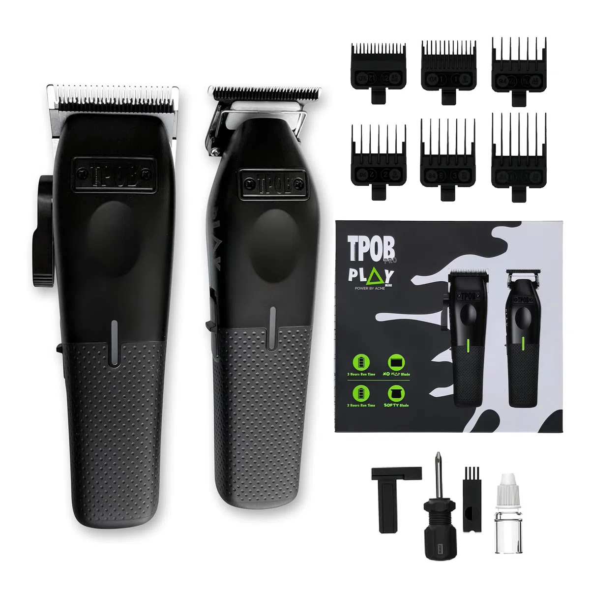 TPOB Mini Play Tondeuse à cheveux professionnelle (ensemble noir)