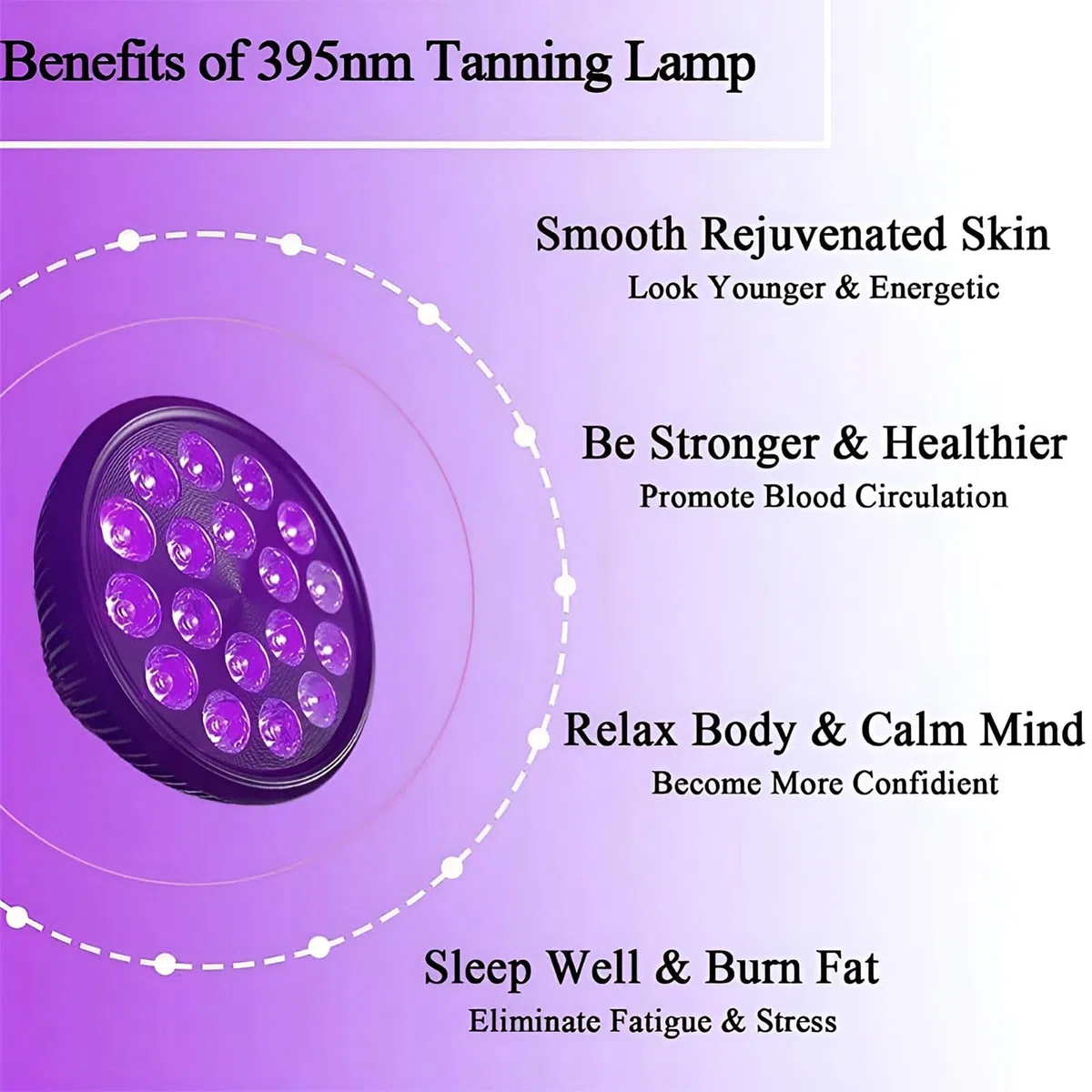Lampe de bronzage pour le visage 54 W, 18 pièces LED pour bain de soleil à domicile avec masque pour les yeux et support réglable (38,5"-78,7"), pour peau de bronze antique, visage et corps blue