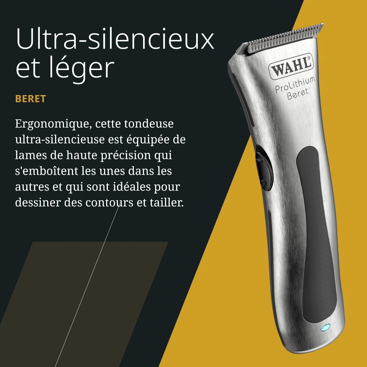 Wahl Cordless Super Taper et Beret, Set avec Étui de Voyage
