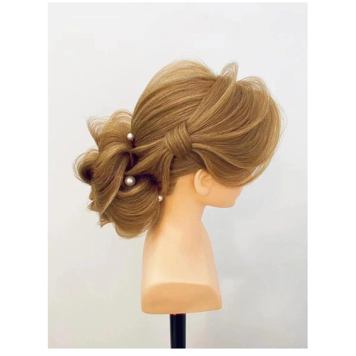 Têtes D'exercice Tête À Coiffer 100% Cheveux Naturel Coiffure Cosmétologie Pratique Mannequin Poupée épaule 22 inches
