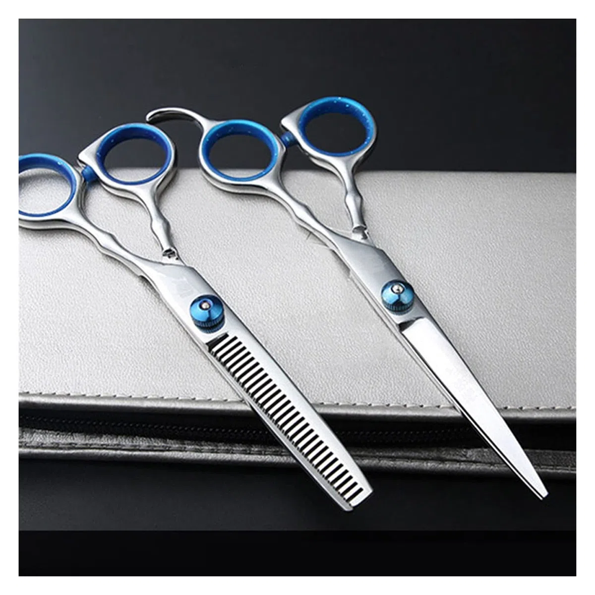 Outils de Coupe Ensemble d'outils de Coiffure pour barbier Ciseaux à effiler pour Coupe de Cheveux Ciseaux à Cheveux Ciseaux de Coiffure en Acier Inoxydable