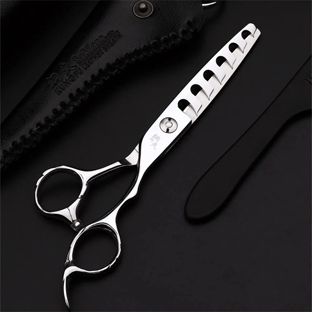 6 Pouces Coiffeurs Professionnels Barbiers, Ciseaux De Salon De Coupe De Cheveux, Ciseaux De Cheveux pour Tous Les Types De Cheveux, pour Hommes, Femmes, Étudiants, Débutants,A