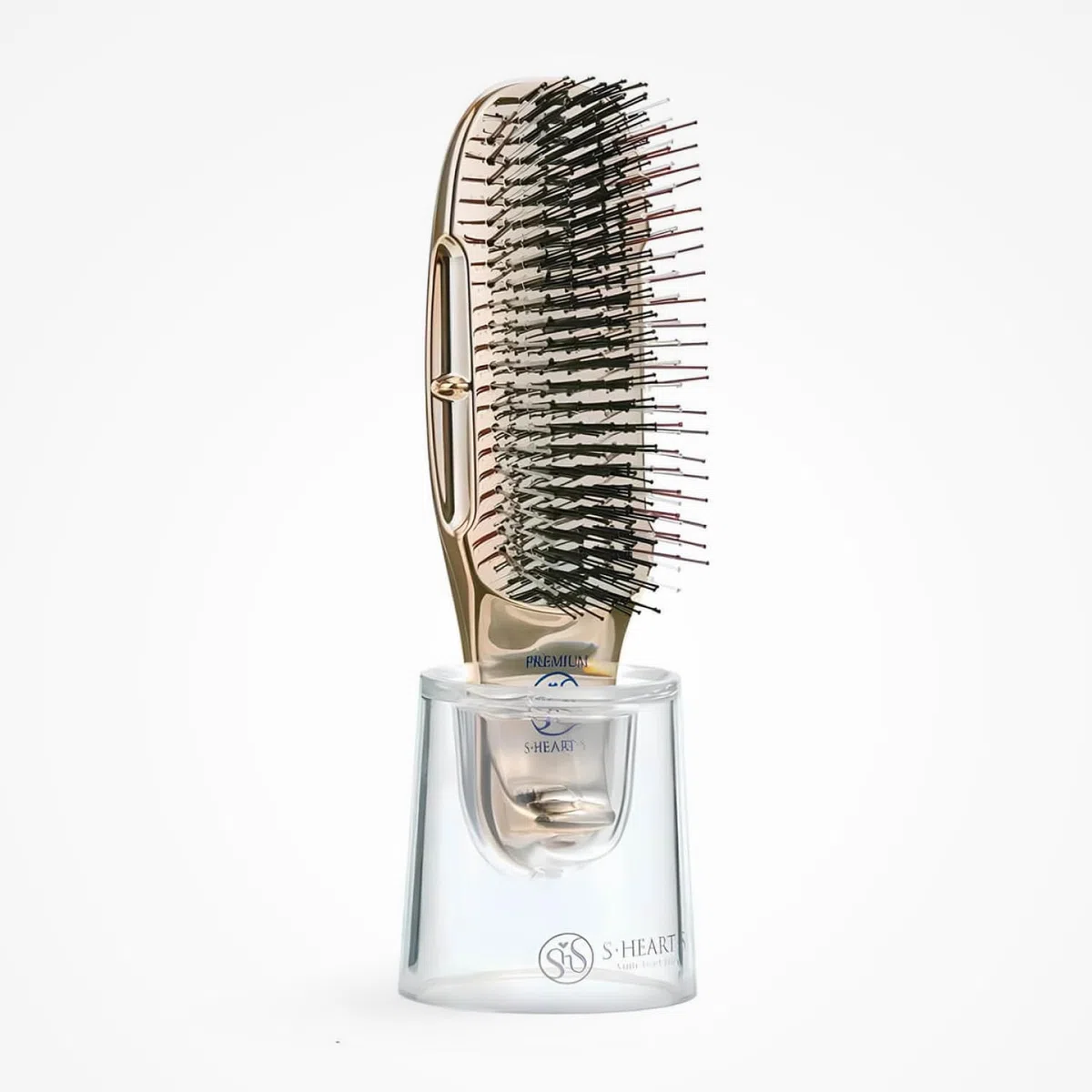 S-HEART-S Scalp Brush World Premium Boîte cadeau courte dorée