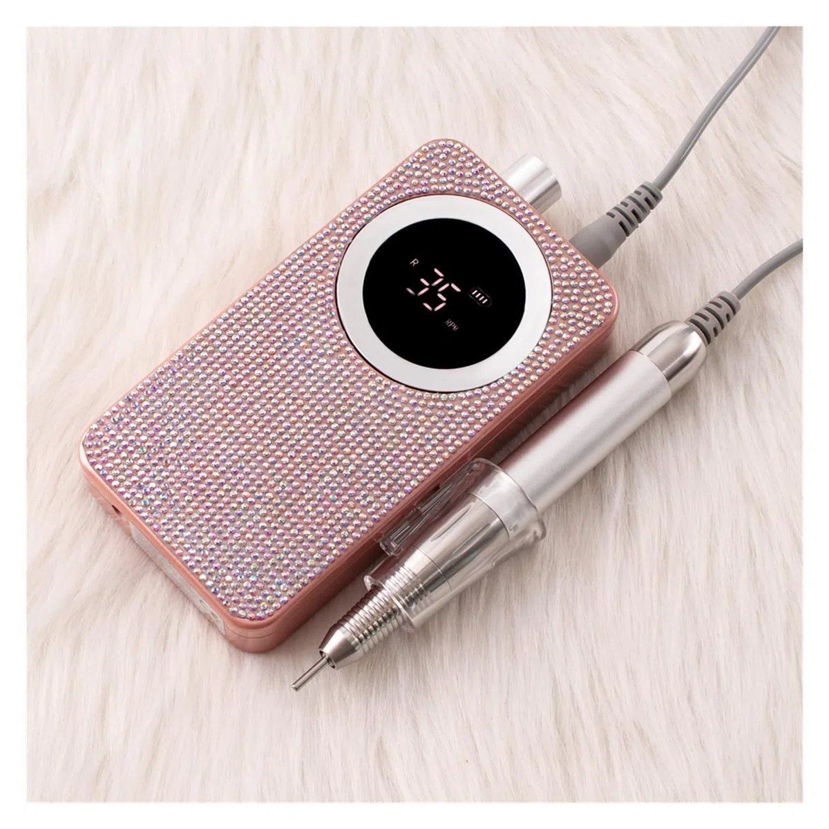 Machine de meulage d'ongles électrique, machine de manucure professionnelle, ensemble de ponceuse à ongles, foret à ongles, équipement de polissage portable pour salon de manucure à domicile ou