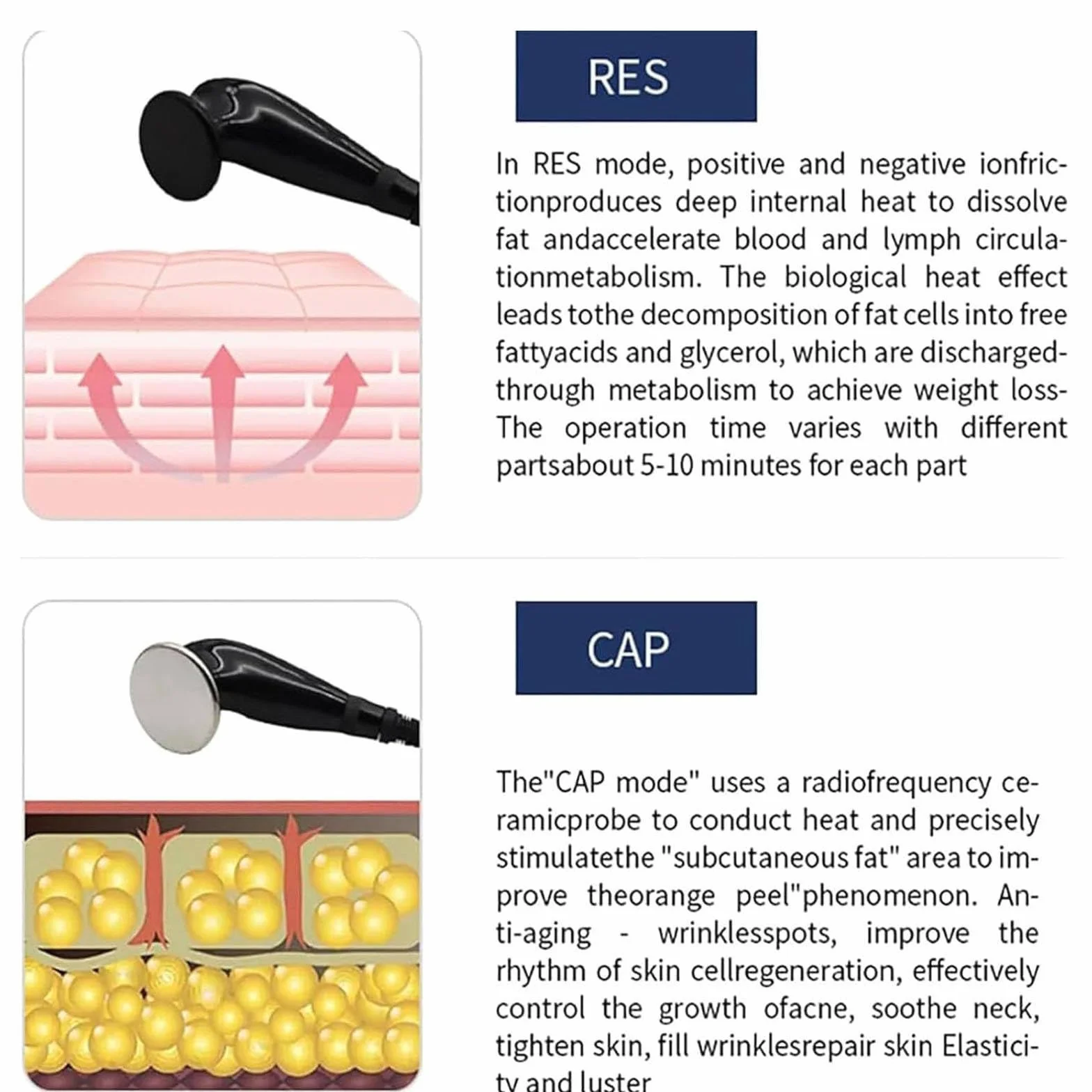 PixCy Appareil Thérapie Ondes Choc Soulagement Douleur,Appareil Diathermie Physiothérapie 448 Khz,Appareil Massage Thérapeutique pour Sculpter Corps,pour Contrôle Douleur,Amincissement Cellulite