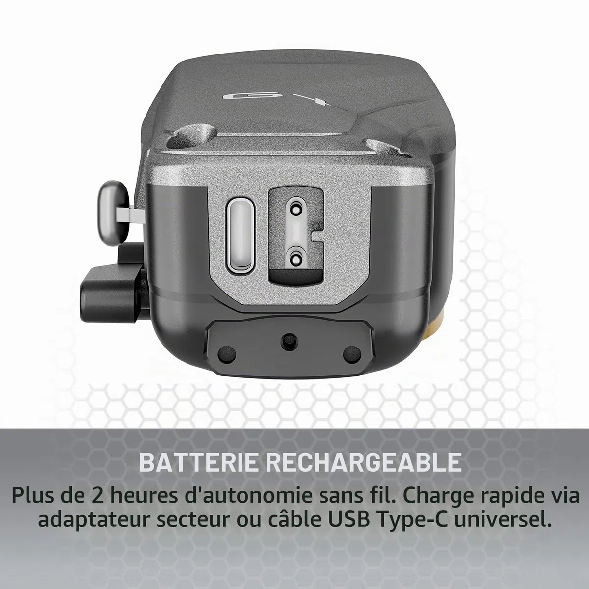 Tondeuse Cheveux Professionnelle Homme Gamma+ G+310 | Moteur Rotatif Super Torque 6000 RPM | Lame Réglable Zero Gap | Plus de 2 h d’Autonomie Sans Fil | 4 Sabots | Recharge USB-C