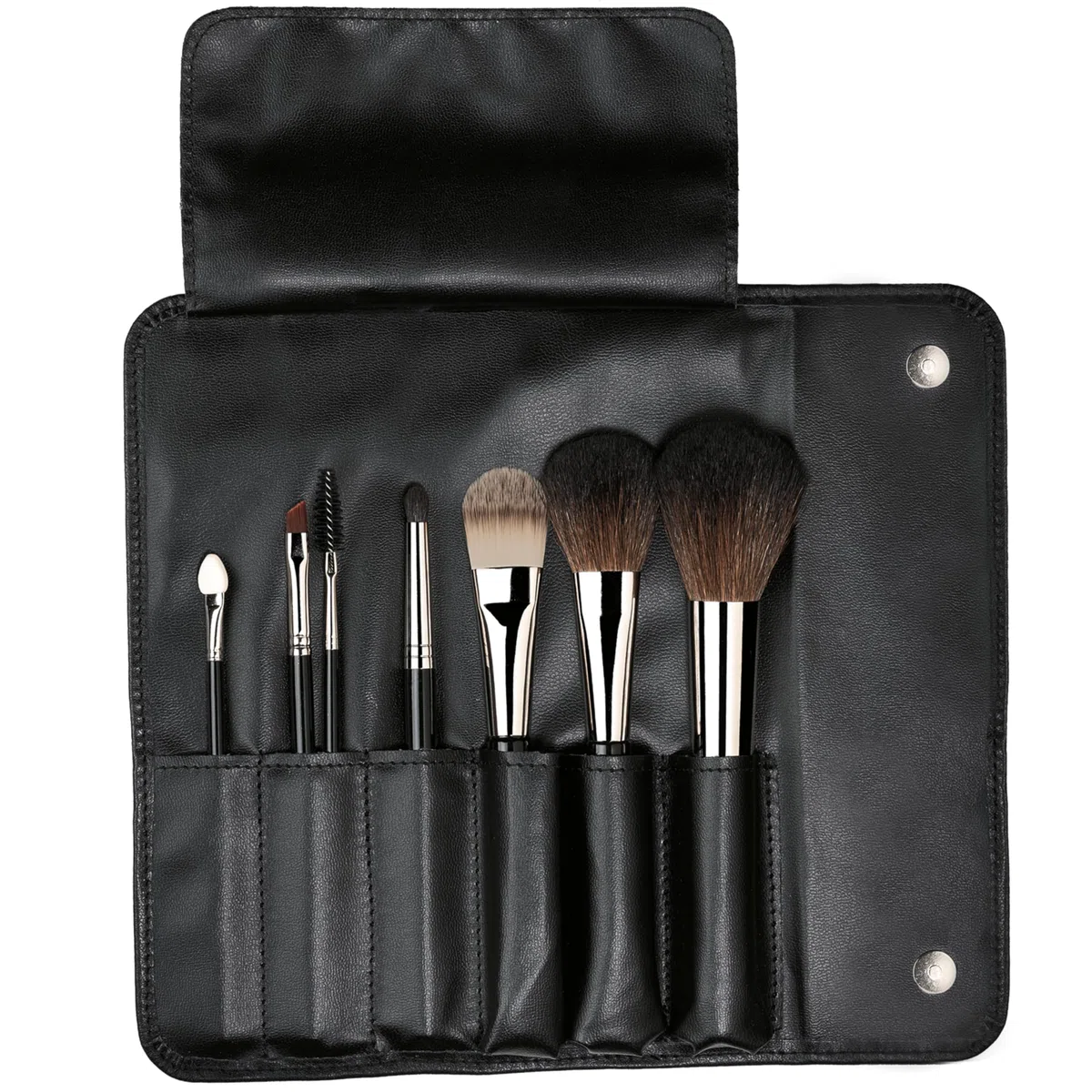 da Vinci ensemble de pinceaux CLASSIC, 7 pièces avec étui, pinceaux à poudre, blush, fond de teint, estompeur, sourcils, idéal pour déplacements et cadeau, fabriqué à la main, taille 0