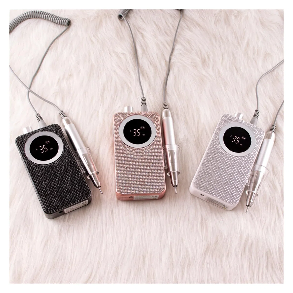 Machine de meulage d'ongles électrique, machine de manucure professionnelle, ensemble de ponceuse à ongles, foret à ongles, équipement de polissage portable pour salon de manucure à domicile ou
