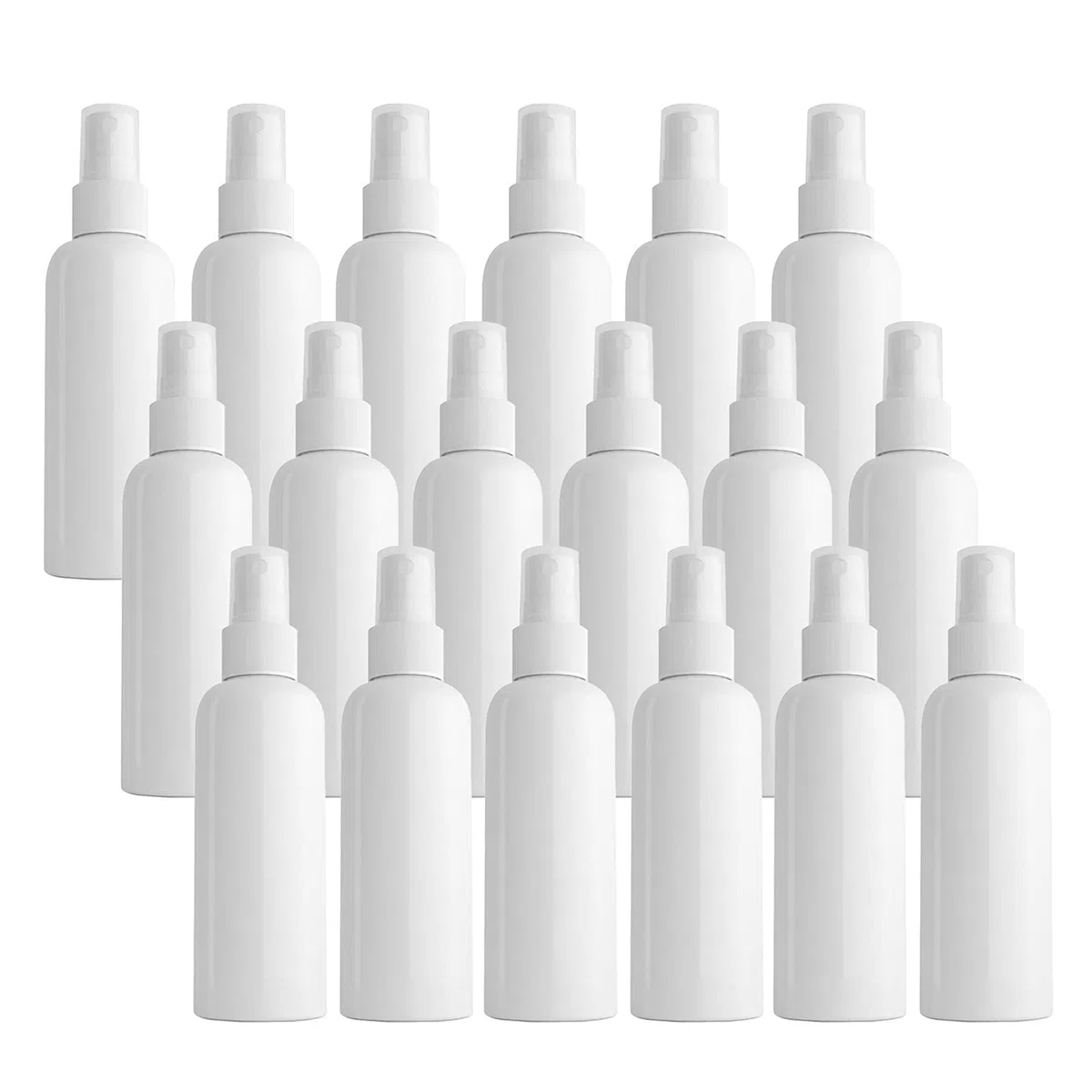 96 Pièces 100ml Vaporisateur Vide, Blanc Petits Vaporisateur en Plastique, Flacon Spray Vide, Atomiseur Parfum, Bouteilles avec Pompe de Pulvérisation Noir de Voyage